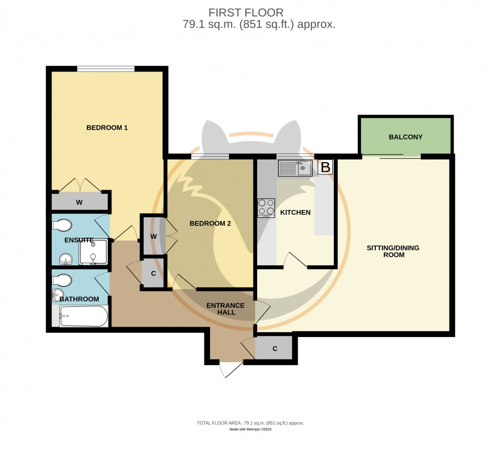 Floorplan for New Milton, Hampshire