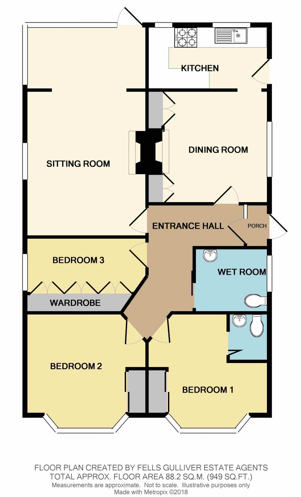 Floorplan for Barton on Sea, New Milton, Hampshire