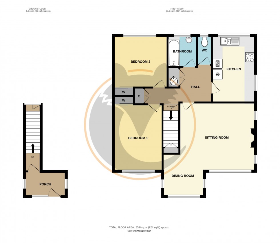 Floorplan for Barton on Sea, New Milton, Hampshire