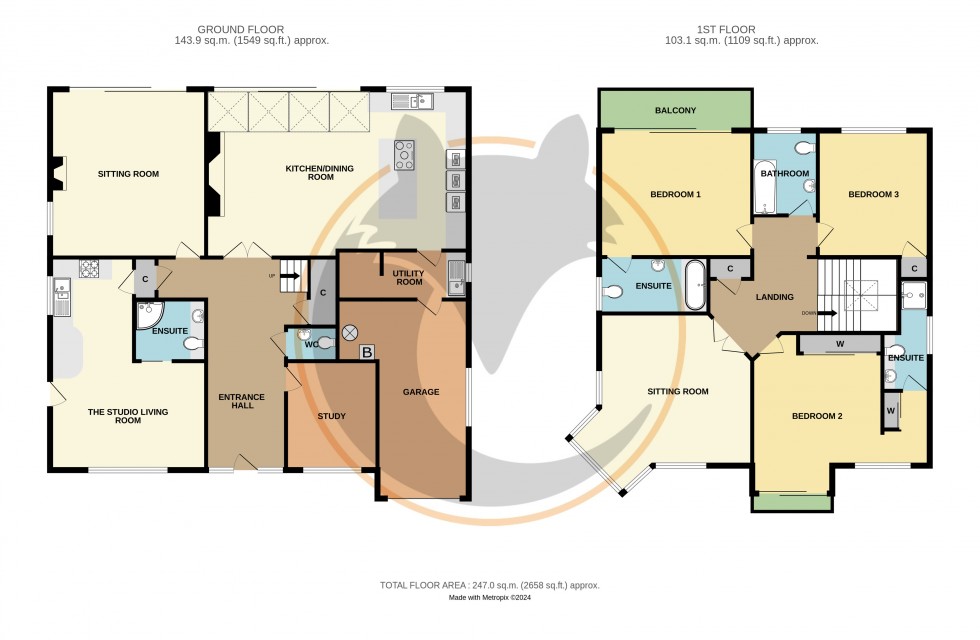 Floorplan for Barton on Sea, New Milton, Hampshire