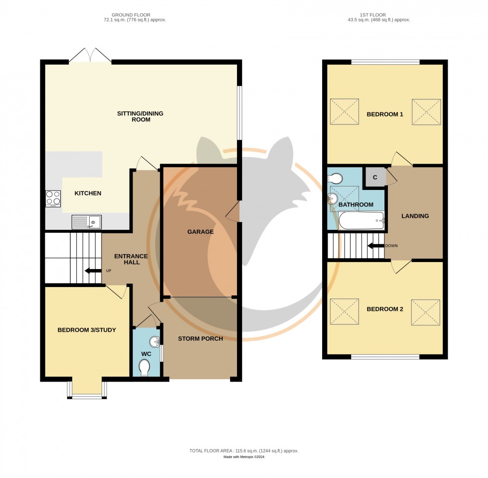 Floorplan for New Milton, Hampshire