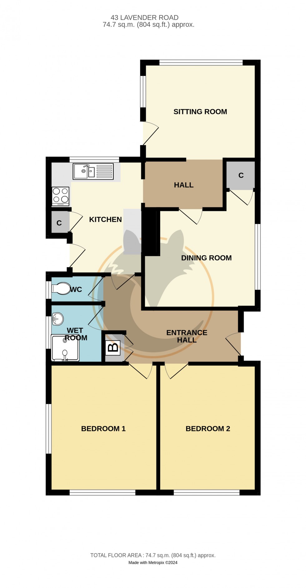 Floorplan for Hordle, Lymington, Hampshire