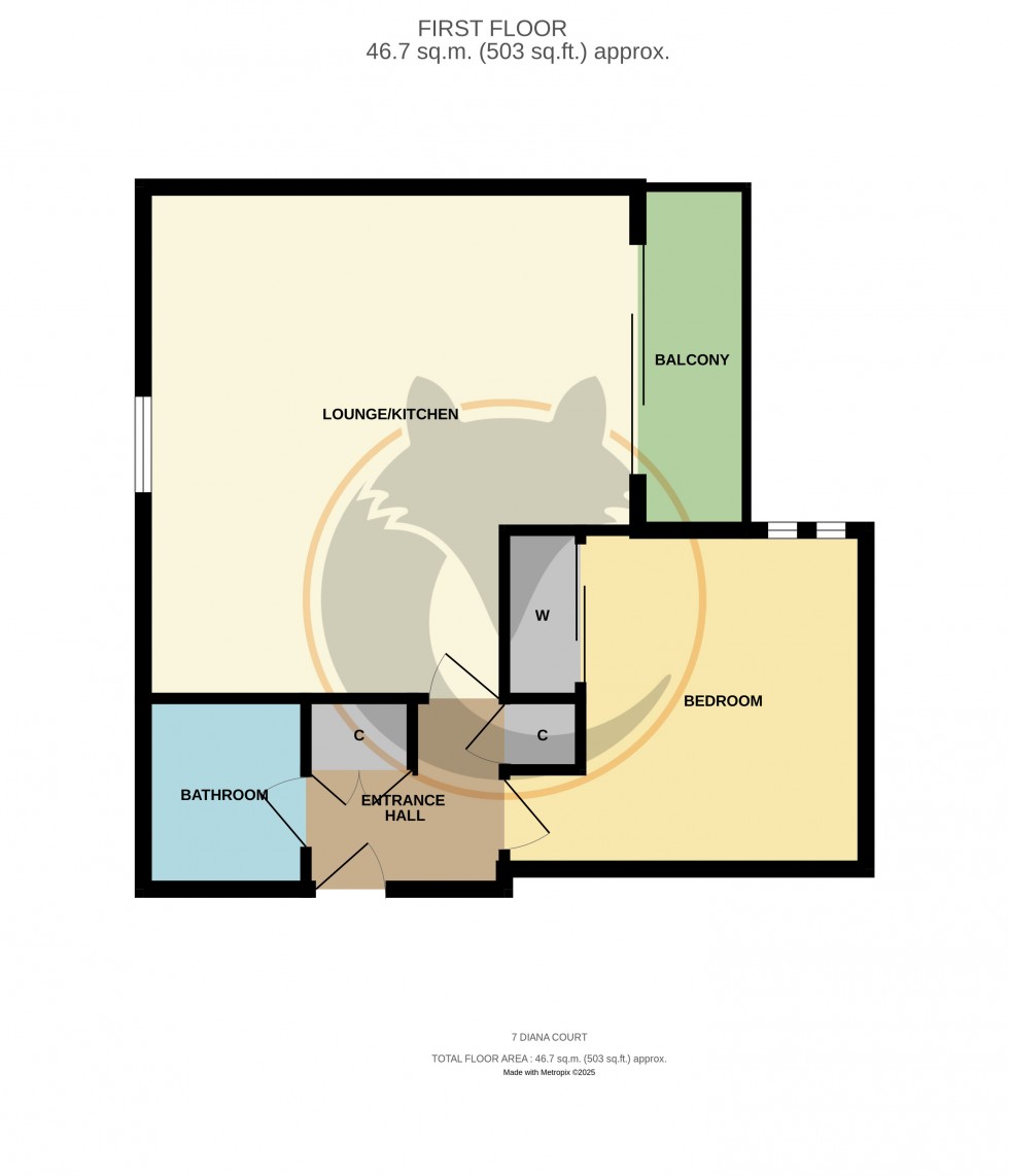 Floorplan for Highcliffe, Christchurch, Dorset