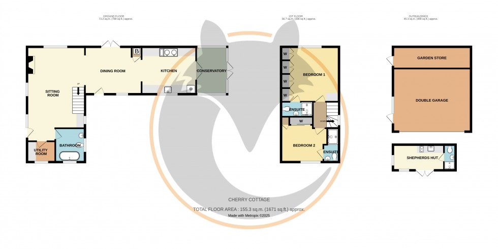 Floorplan for Tiptoe, Lymington, Hampshire